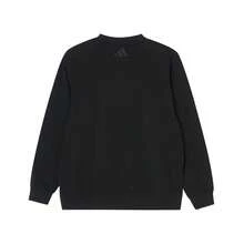 Adidas Sweatshirt Pullover Leher Bulat Rajut Minimalis Fashion Pria Musim Semi/Musim Gugur JL6063 - Hitam - View 2