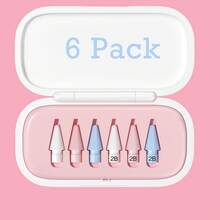 6pcs Replacement Nib Set With Pen Case, Compatible With Apple Pencil, Upgraded Nib, Compatible With Apple Pencil 2nd Gen, 1st Gen, Pro USB-C And Stylus Pen, Needle-Like Nib, Pro Pen Set - Multicolor - View 14