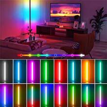 LED Corner Floor Lights -16Million DIY Color Changing, RGB Smart Modern Lights With Remote Control And APP Control, USB Power Supply, Four Modes With Music, Game Room, Living Room Office And Party Decor - Black - View 8