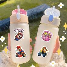 SUPER MARIO BROS. 1set 2026 Popular Cartoon Stickers, Waterproof And Durable DIY Decoration, Compatible With Handheld Water Bottles, Perfect Gift For Friends And Classmates (Stochastic Style) - Multicolor - View 3