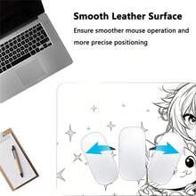 Leather Desk Pad Mouse Protector Large Small Mouse Pad Home Office Game Pc Laptop Desk Mat - View 5