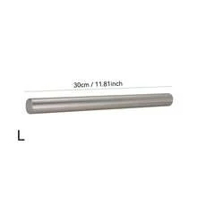 1pc Stainless Steel Rolling Pin, Non-Stick Rolling Pin For Baking Soft Candy, Pizza, Pie, Pastry, Dough, Cookies - Silver - View 12