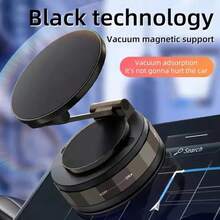 AD Vacuum Suction Cup Magnetic Car Phone Holder, Foldable 360° Rotating Phone Mount, Suitable For Car Dashboard And Windshield - T30 - View 2
