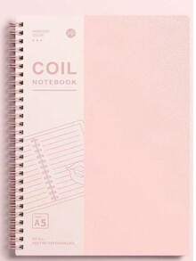 B5 Morandi Color Spiral Notebook, Fresh Literary Style, Durable Spiral-Bound Notebook For College Students, Exam Preparation And Note-Taking - Notebook - View 6