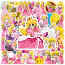 SUPER MARIO BROS. 1set/50pcs Game Character Decorative Stickers, Waterproof & Durable. Perfect To Decorate Guitar, Notebook, Water Bottle And Skateboard. Wonderful Gift Choice For Children, Fans And Your Good Friends For All Occasions.(Stochastic Style) - Multicolor - View 5