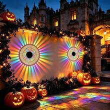 2.Mandala Diamond Design Solar Projection Wall & Table Lantern, Metal Pierced Iron Craft Night Lamp, Flexibleuse Fixture For WallMount, Hanging & Tabletop, Ornament For Desk, Patio, Courtyard, Halloween Christmas Easter Day Of The Dead Festival Decor - Mandala Diamond Pattern Projector Wall Lamp - View 2