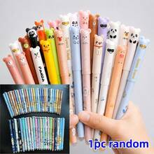 38pcs Animal Shaped Erasable Neutral Pen Set, [8 Random Pens + 30 Refills]0.5mm Fine Tip, Blue Ink, Built-In Eraser, Perfect For Note-Taking And Writing, Ideal Office And School Supplies, Birthday, Christmas, Valentine's Day, New Year, Friend's Gift And Easter Gift. - Multicolor - View 11