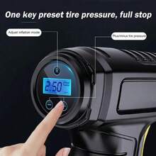150PSI Fast Car Tire Inflator, Portable Air Compressor Tire Inflator - Equipped With LED Light, Pressure Gauge And One-Key Smart Wireless Design - Suitable For Cars, Motorcycles, Bicycles And Sports Balls, Inflation Speed Increased 3 Times - Wireless - View 9
