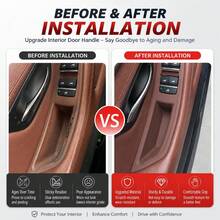 7pcs Interior Door Handle Decorative Covers, Anti-Stick Upgraded Version, Suitable For BMW 5 Series F10 F11 F18 2010-2017, Car Interior Styling Accessories - F10 F11 F18 - View 3