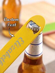 Hadiah yang Dipersonalisasi untuk Pria, Pembuka Botol Stainless Steel DIY yang Dipersonalisasi, Cocok untuk Dapur, Bar, Restoran, Berkemah di Luar Ruangan, Juga Hadiah Liburan yang Luar Biasa untuk Teman dan Keluarga - MultiWarna - View 2