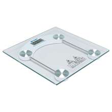 Báscula Digital para Baño Foset Basic de 180 kg, Báscula Corporal con Base de Vidrio Templado Transparente de 6 mm y 4 Sensores de Alta Precisión, División de 10 g, Mide en kg y lb, Apagado Automático, Indicador de Batería Baja, Incluye 2 Pilas AAA - Blanco - Ver 4