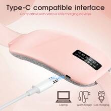 Bantalan Pemanas Menstruasi Portabel Isi Ulang USB, Sabuk Pemanas Elektrik untuk Perut dan Punggung Bawah, Sabuk Pijat Penghangat untuk Pinggang dan Perut, Bantalan Pemanas Portabel dengan Pijat Getar - Beraneka warna - View 5