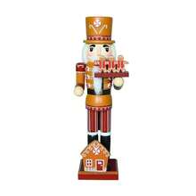 DOWMOO 35cm Gingerbread Man Chef Calendar Nutcracker Soldier Christmas Decoration Figurine - Multicolor - View 11