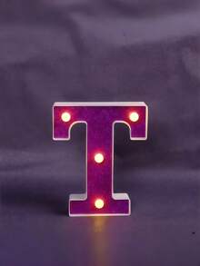 1pc Purple Glowing Letter Light Box, Includes 26 Letters, Numbers And Characters, Can Be Used As Desktop Decoration Light, Proposal Light Or Birthday Party Atmosphere Light - Q3-purple Letter Light - View 18