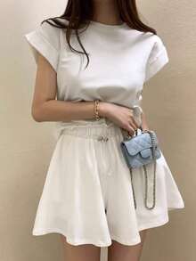 2025 Spring/Autumn Casual Comfortable Long Sleeve Pullover Top White Summer Elegant - White - View 3