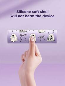 Ayotu Ghost & Bow & Book Pattern Switch Protective Case, Compatible With New Switch 2 (2025)/Switch NS/Switch OLED, Can Be Used On Dock Without Removing Protective Case, Universal Game Controller Protective Cover, Switch Game Accessories, Anti-Drop & Anti-Scratch, Halloween Theme & Birthday Gift. - View 6