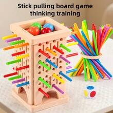 Don't Let The Ball Fall! Exciting Stick Pulling Tabletop Game For Family Game Night | Fun Multiplayer Party Game For Kids And Adults | Develops Logical Thinking And Fine Motor Skills - Multicolor - View 3