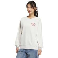 Adidas Women's Minimalist Knit Loose Fit Pullover Sweatshirt - White - View 5