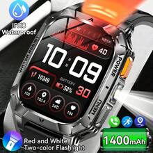 GUHUAVMI 1pc 2026 New Outdoor Sports Smart Watch For Men, 1400mAh Ultra-Large Battery Capacity, Dual-Color LED Flashlight, 2.01-Inch HD Full Touch Screen, Supports SOS Flashing Mode, Sound Alarm Mode, Bluetooth Calling, Voice Assistant, Reminder Function, IPX8 Waterproof, GPS Sports Tracking, 100+ Sports Modes, Health Monitoring Smart Watch Compatible With IPhone And Android - View 17