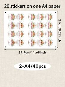 20-200pcs Custom Text Christmas Stickers, Personalized Holiday Labels Stickers, Festive Christmas Gift Wrap Decor, Customized Name Christmas Labels, Customizable Gift Packaging Stickers, Holiday Party Decor, Christmas Gift Accent, Gift Tags Stickers - Style F - View 9