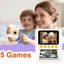 Kamera Digital Cetak Instan untuk Dewasa dan Anak-anak, Kamera Video Selfie HD 1080P dengan Layar 2,4 inci, Printer Portabel dengan Zoom Digital 16X, Efek Filter MP3, Kit Kamera Lengkap dengan Kertas Cetak dan Kartu Memori, Hadiah untuk Perjalanan, Liburan, dan Acara Keluarga. - XX-Beraneka Warna - View 8