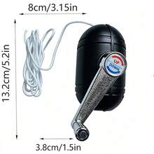 Patio Umbrella Replacement Parts, Outdoor Patio Umbrella Replacement Parts, Middle Pole Hand Crank System, Suitable For Garden Party Balcony - Black - View 6