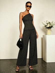 Women Two-Piece Outfits - Black - View 1