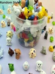 1 Set Cartoon Flower Cat Bed Simulation Office Desk Decor DIY Handmade Creative Animal Cartoon Ornament - Multi-color - View 5