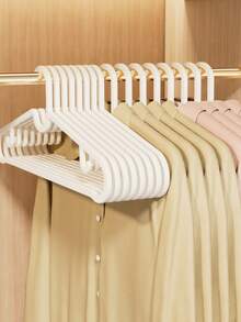 20/10/6/5pcs Non-Slip Plastic Hangers, Space-Saving, Lightweight Clothes Hangers For Home, Suitable For Shirts, Dresses, Pants, Perfect For Back To School, Dorm, Closet And Clothing Store Storage - Multicolor - View 11