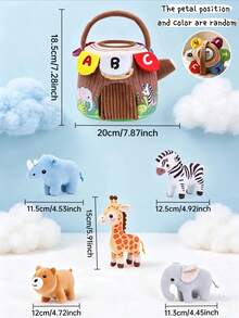 BBSKY 1pc Forest Tree Stump Plush Tree House Sensory Toy Set For Baby Boys And Girls, Interactive Peek-A-Boo Baby Toy With Crinkle Paper, Rattle, Squeaker And Mirror, Fine Motor Skills Training Sensory Interactive Toy, Suitable As Newborn Baby Gift - Multicolor - View 3