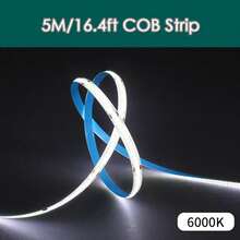 5V USB Powered Dimmable Dual‑Color LED Tape Light, ,COB LED Strip Light, Self‑Adhesive Flexible Under Cabinet Lighting, Warm & White Light For Kitchen Closet Bedroom Home Decor - Multicolor - View 17