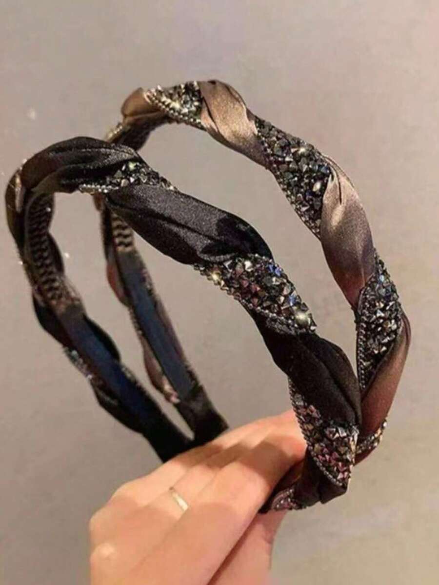 2pcs/1pc Vintage Pearl Headband, Fashionable, Elegant, Simple Style, Sweet And Outgoing Versatile Headband - Multicolor - View 1