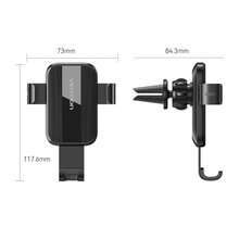 VENTION Gravity Auto-Clamping Car Phone Mount, Square Panel With Duckbill Clip, Air Vent Cell Phone Holder Universal Car Navigation Stand - Duckbill Clip-on - View 10