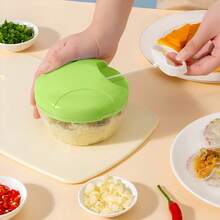 1pc Manual Vegetable Chopper, Multi-Function Garlic Grinder, Garlic Press, Vegetable Slicer, Creative Fruit Crusher, Manual Garlic Grinder, Kitchen Gadget, Convenient Solid Color Cooking Tool - Multicolor - View 8