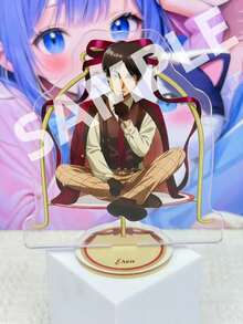 13cm Acrylic Stand, Wizard Style, Featuring Hange And Eren, Cute Character Display Stand, Manga Merchandise, Creative Gift, Craft, Office Supplies, Desk Decor, Gift For Girls - B - View 1