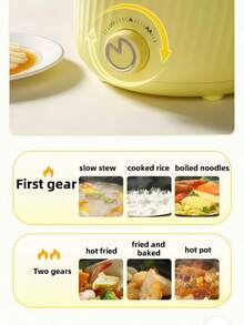 RAF Multifunctional Mini Electric Hot Pot, Non-Stick Inner Pot, Portable Cooking Pot, Suitable For Dorm, Office, Travel Use, Can Cook Noodles, Soup, Porridge And Steam Food, Two Color Options, Kitchen Appliance - US A Type Plug(110-127V) - View 12