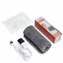 Hailicare 10-Level Temp 4-Timer Flannel Double-Sided Heating Pad Home Office Dual-Use Warm Seat Cushion Washable Christmas Gift - Grey - View 13