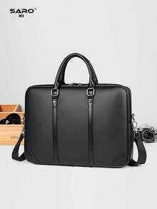 saroxi 1 buah Tas Selempang Pria, Tas Jinjing Klasik Kapasitas Besar untuk Laptop, Dapat Menyimpan Dokumen dan Perlengkapan Kantor, Cocok untuk Perjalanan Bisnis, Gaya Minimalis, Hadiah untuk Pria - MultiWarna - View 15