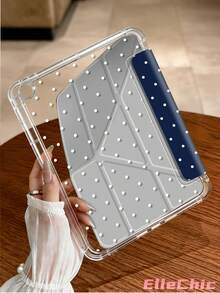 Blue Polka Dot Protective Case, Compatible With IPad Air 8(M4)2026(11 Inch), Air 4/5 10.9 Inch, 7/8/9 Gen 10.2 Inch, Built-In Pen Slot, Compatible With Samsung Tab S6 10.4 Inch, Compatible With Kindle 11th Gen(2022/2024), Kindle Clara 2E, Clara Colour, Clara BW (6 Inch) And Libra Colour (7 Inch), Cute Sweet Fashion Design, Suitable For Birthday And Holiday - Multicolor - View 4
