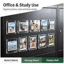 Acrylic Magnetic Refrigerator Photo Frame, Transparent Double-Sided Fridge Magnet Photo Frame, Display Frame, Suitable For Fujifilm, 2.36 X 3.54 Inches - Multiple Styles - View 6