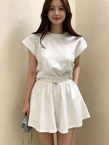 2025 Spring/Autumn Casual Comfortable Long Sleeve Pullover Top White Summer Elegant - White - View 4