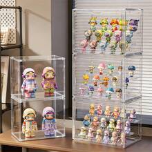 Lifevilion Clear Display Box Organizer Stackable With Magnetic Door Large Capacity Storage Box Purse Showcase For Makeup Book Collectibles - View 2