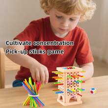 Don't Let The Ball Fall! Exciting Stick Pulling Tabletop Game For Family Game Night | Fun Multiplayer Party Game For Kids And Adults | Develops Logical Thinking And Fine Motor Skills - Multicolor - View 4