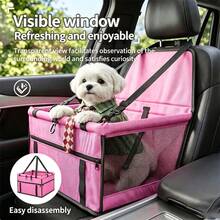 1pc Portable Car Pet Carrier Bag, Foldable, Super Breathable, Waterproof, Stain-Resistant Pet Bed, Suitable For Small And Medium Cats And Dogs - Multicolor - View 7