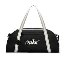Nike Logo Embroidered Polyester Tote Shoulder Bag Unisex Black - Black - View 4