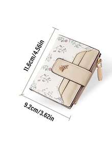 Dompet Koin Pelajar, Dompet Multi-Slot, Gaya Premium Wanita, Tempat Kartu Motif Bunga Serbaguna - Tersedia Berbagai Warna - MultiWarna - View 4