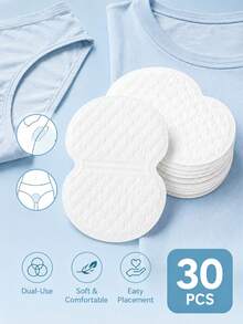 100pcs/Pack Sports Sweat-Absorbing Pads, Ultra-Thin Breathable Invisible Underarm Sweat Pads, Disposable Unisex Underarm Sweat Pads, Comfortable Odorless, Effectively Prevent Underarm Sweat, Sweat-Absorbing Pads (5.1 * 3.5 Inches) - Picture Color - View 3
