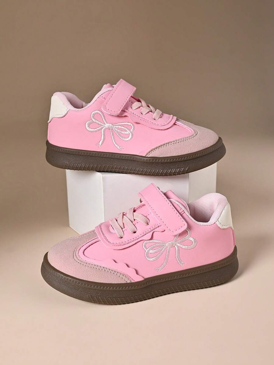 New Style Sports Shoes For Boys, Hook-And-Loop Comfortable Flat Shoes For Girls, Training Shoes - Hot Pink - View 1