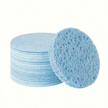 Round Compressed Facial Cleansing Sponges, Soft Face Wash Sponge Pads For Makeup Removal, Gentle Exfoliating & Daily Skincare, Multiple Colors - Multicolor - View 8
