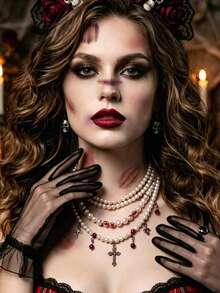 1pc Halloween Realistic Cut Wound Temporary Tattoo Sticker, Realistic Fake Tattoo Design, Suitable For Daily Wear, Bachelorette Party Favors, Music Festivals, Games, Graduation Gifts, Lasts 3‑5 Days - Multicolor - View 3